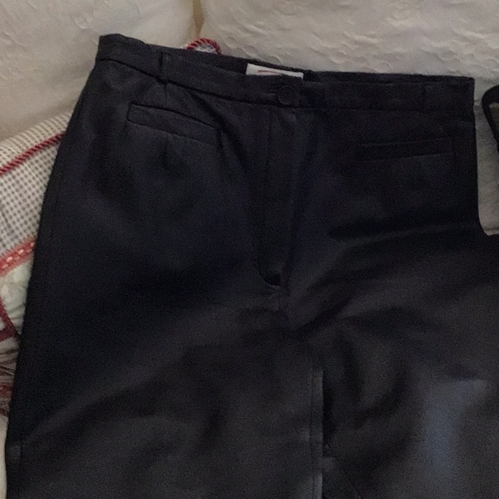 Aprori black soft leather pants